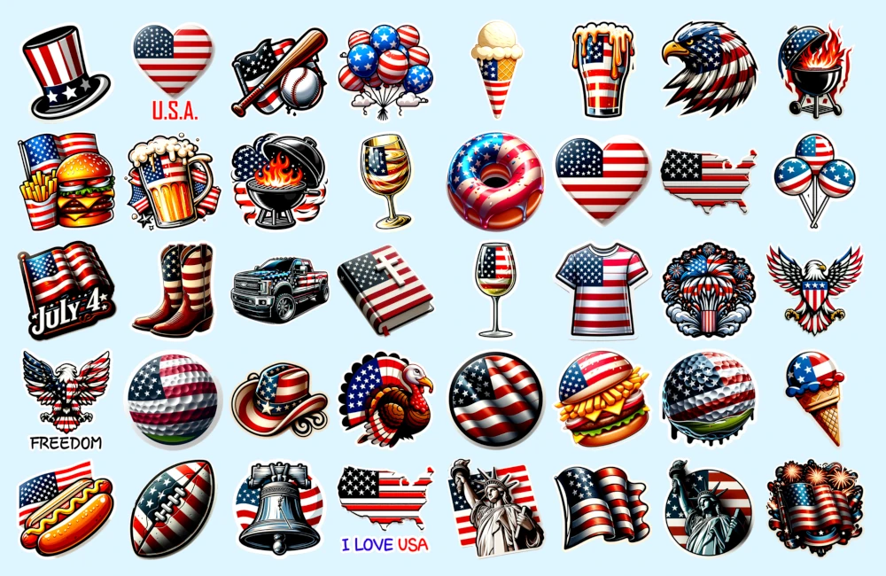 Patriotic Stickers