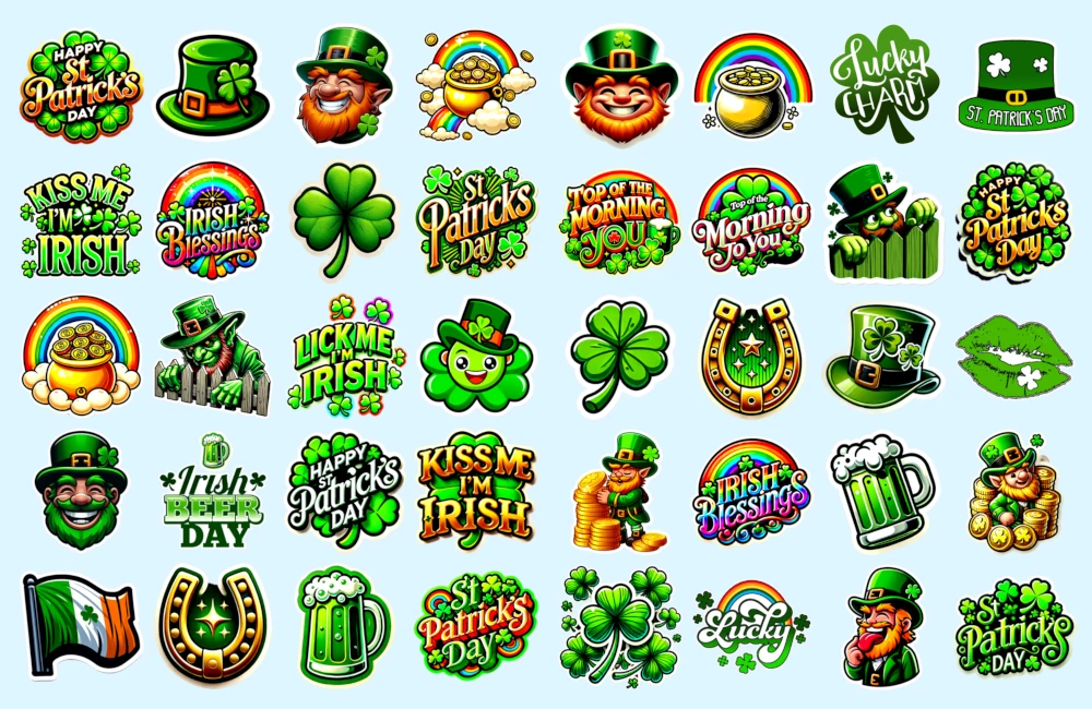 St Patricks Day Stickers