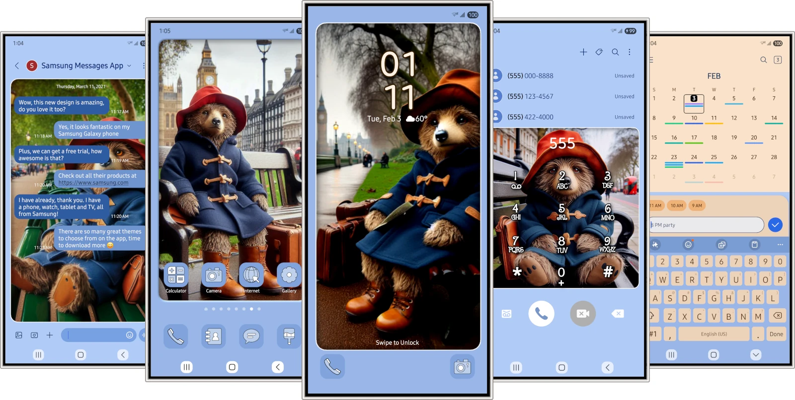 Cute London Bear Theme